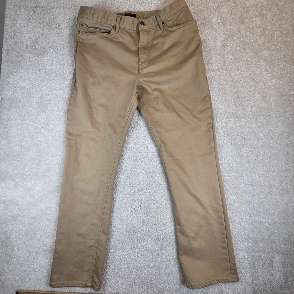 Quince Comfort Stretch Traveler 5-Pocket Pants Khaki Mens 34x29 Comfort Casual